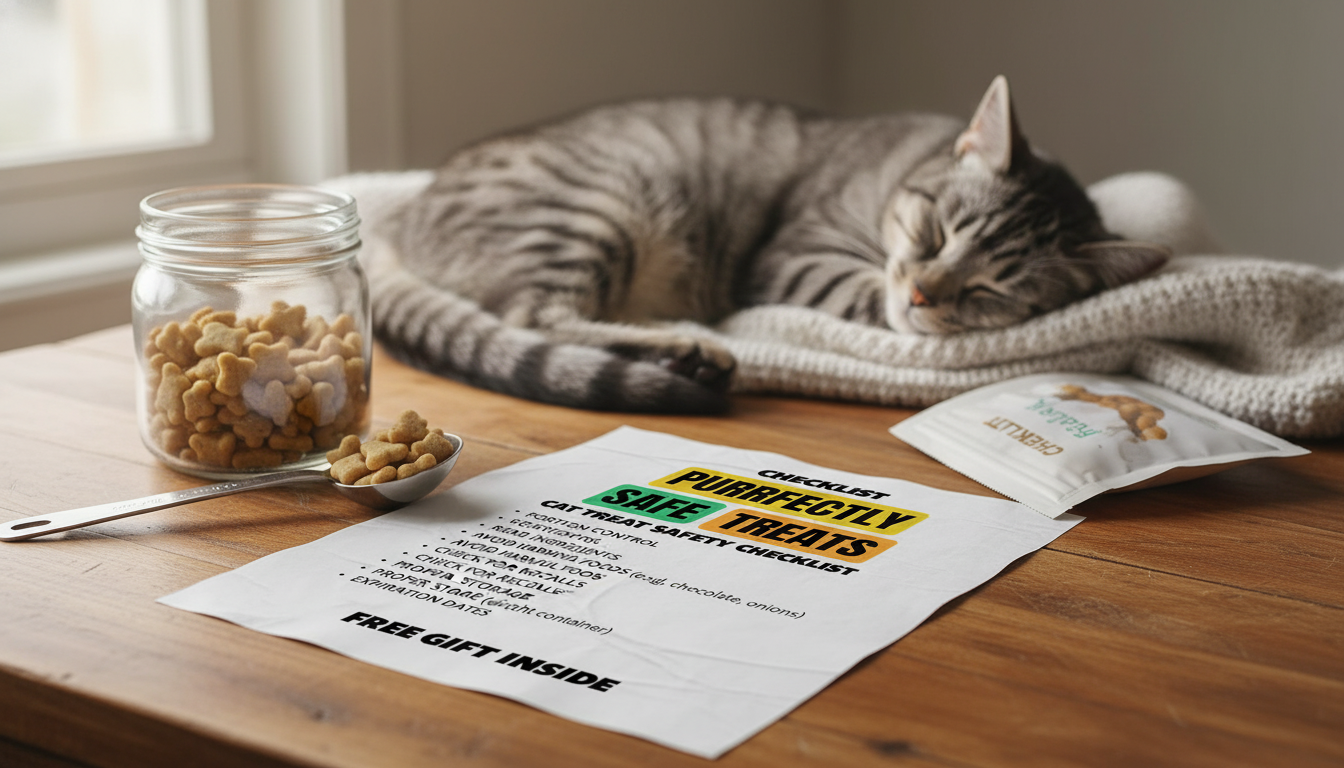 Cat Treat Safety Checklist: Portions, Ingredients & Storage