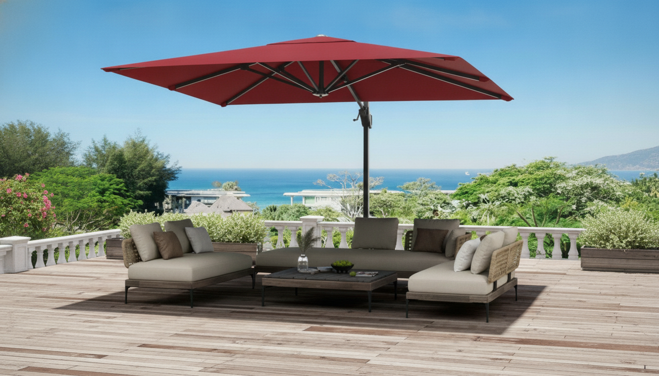 360° Rotating Patio Umbrella: Shade That Follows You