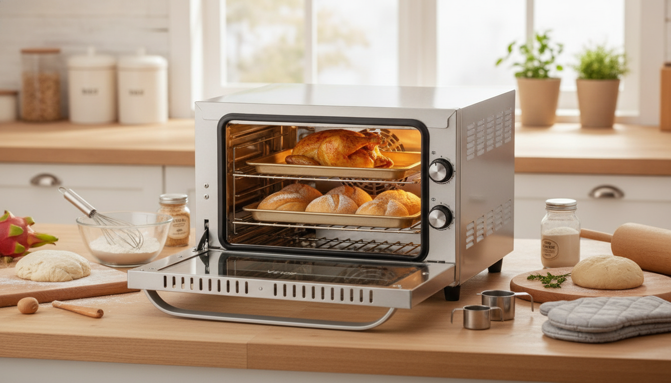 Countertop Convection Ovens for 3–4 Tray Baking (21–66L)