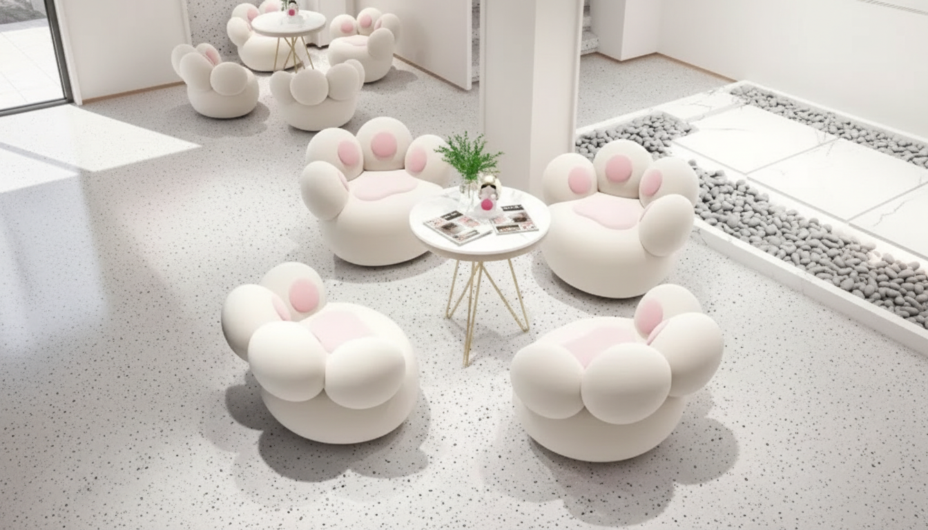 Modern Nordic Lounge Chair: Elegant Comfort for Living Rooms