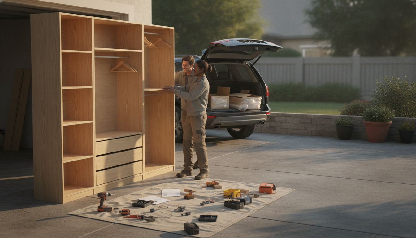 No Closet? Build a Functional Closet Wall in Any Room