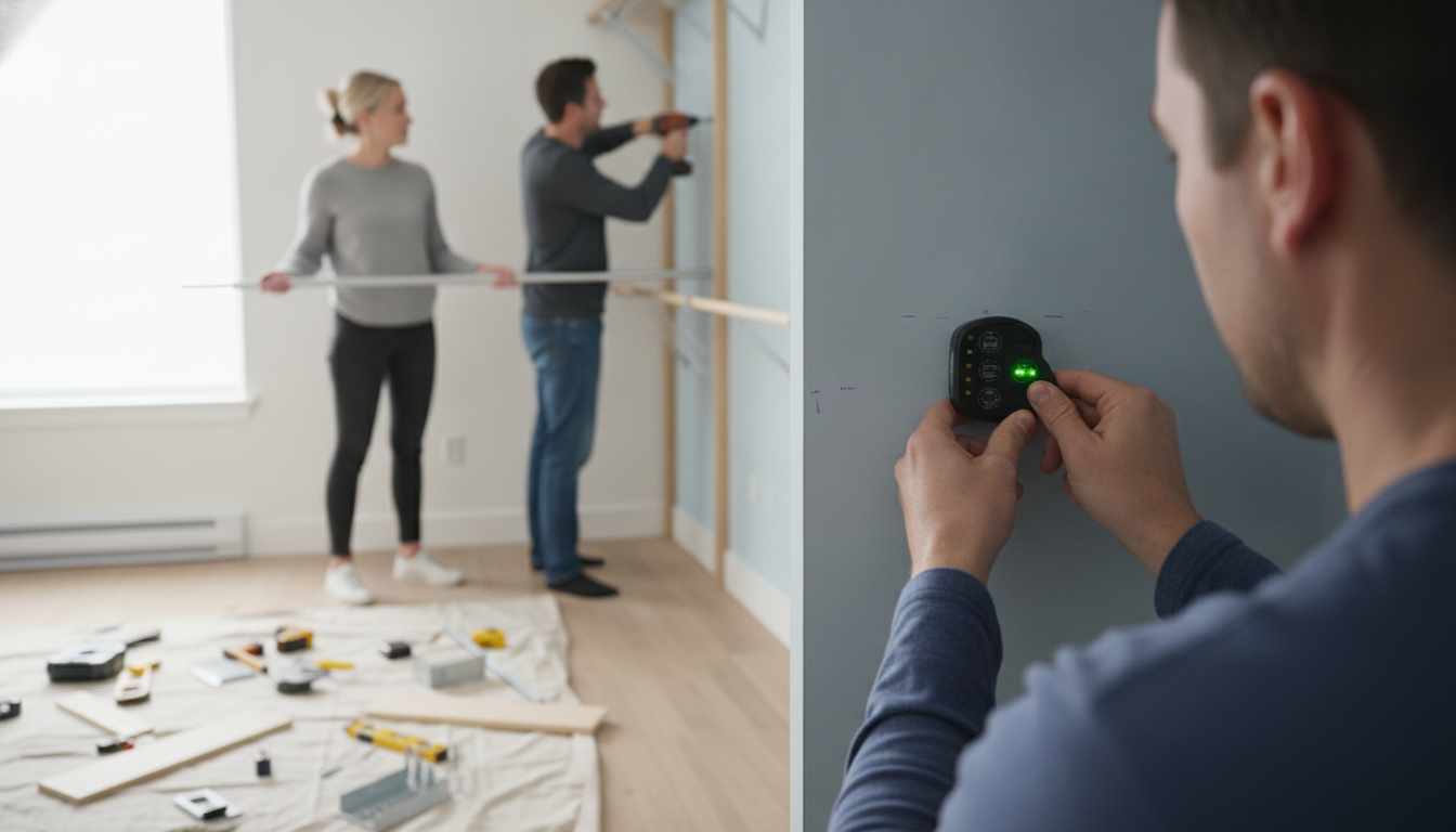 Build a Wall Closet: Stud-Safe Layout, Rods & Shelves