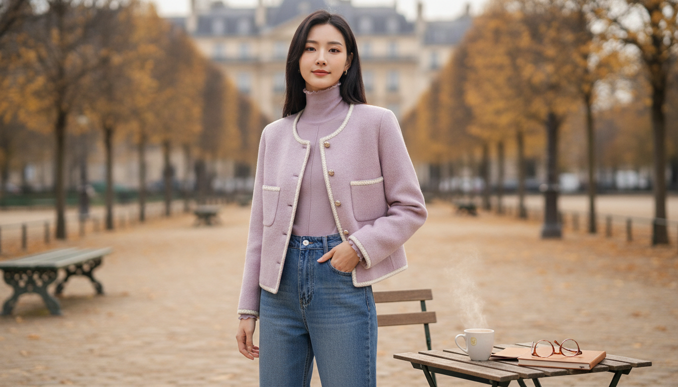 Cropped Double-Sided Wool Coat: Warm, Sleek Winter Style