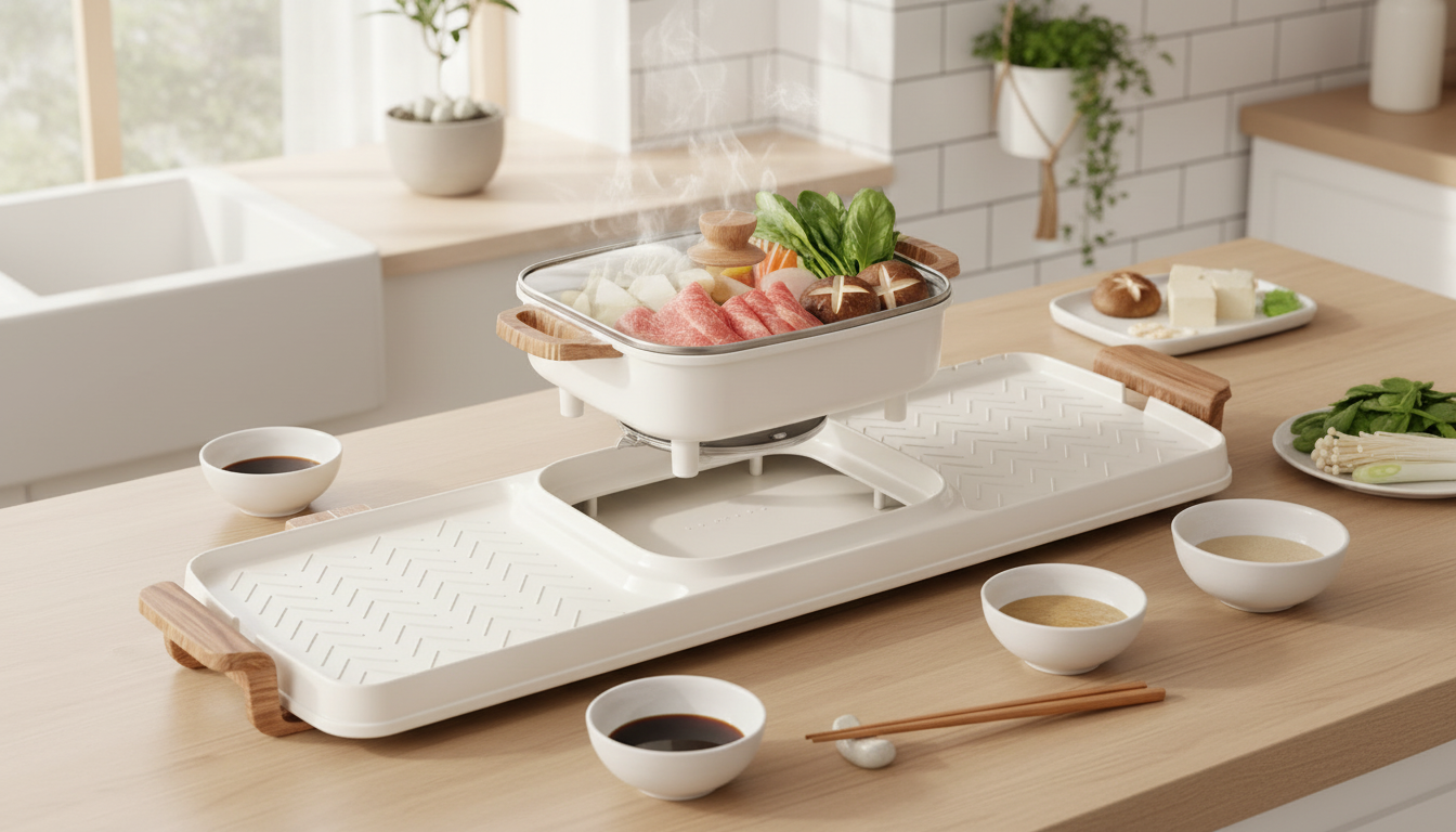 Smokeless Korean BBQ + Hot Pot Electric Tabletop Pan